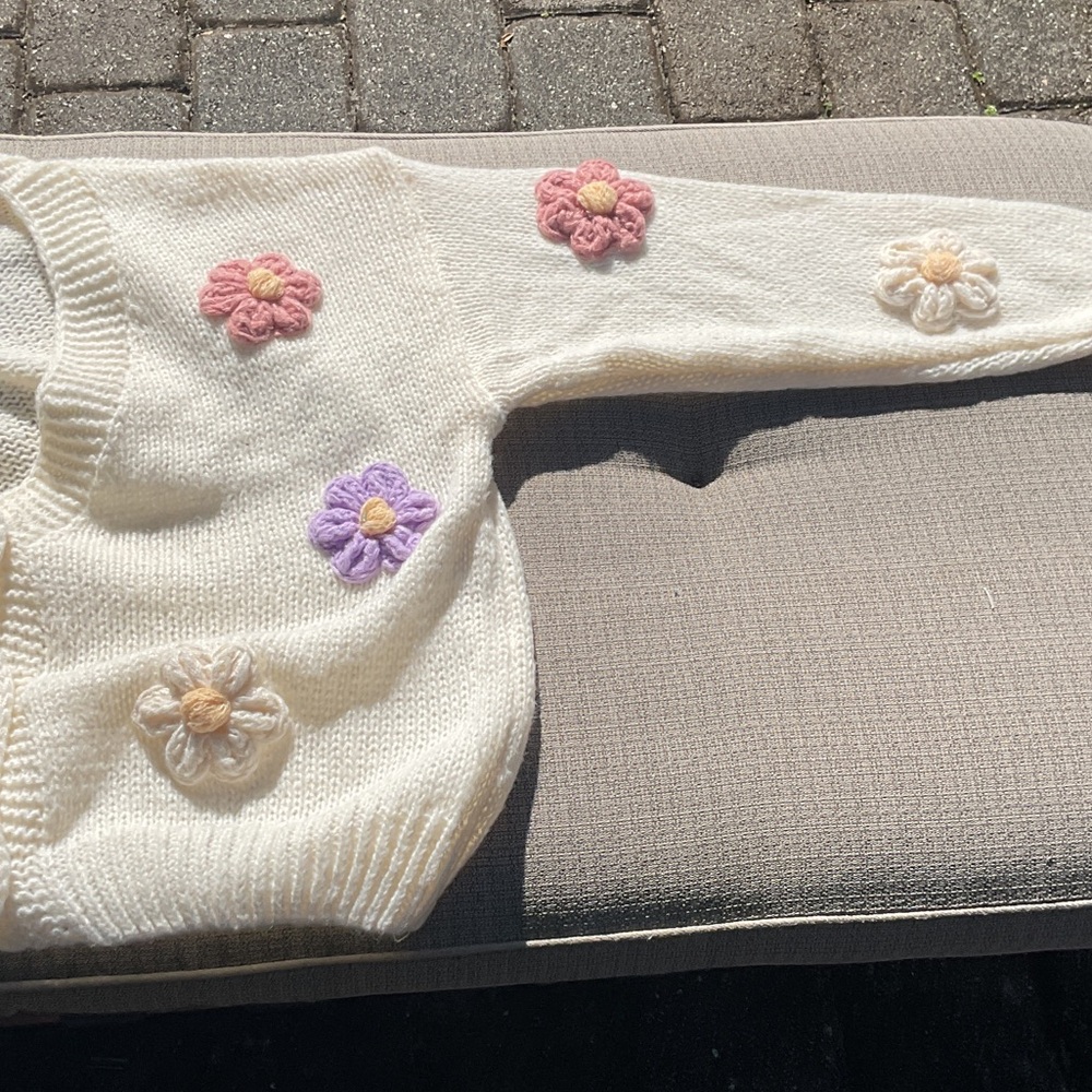 Floral Knit Cardigan - Picture 7 of 7